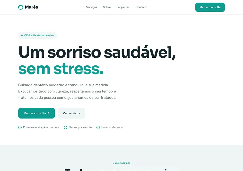Demostración — Clínica dental — clean