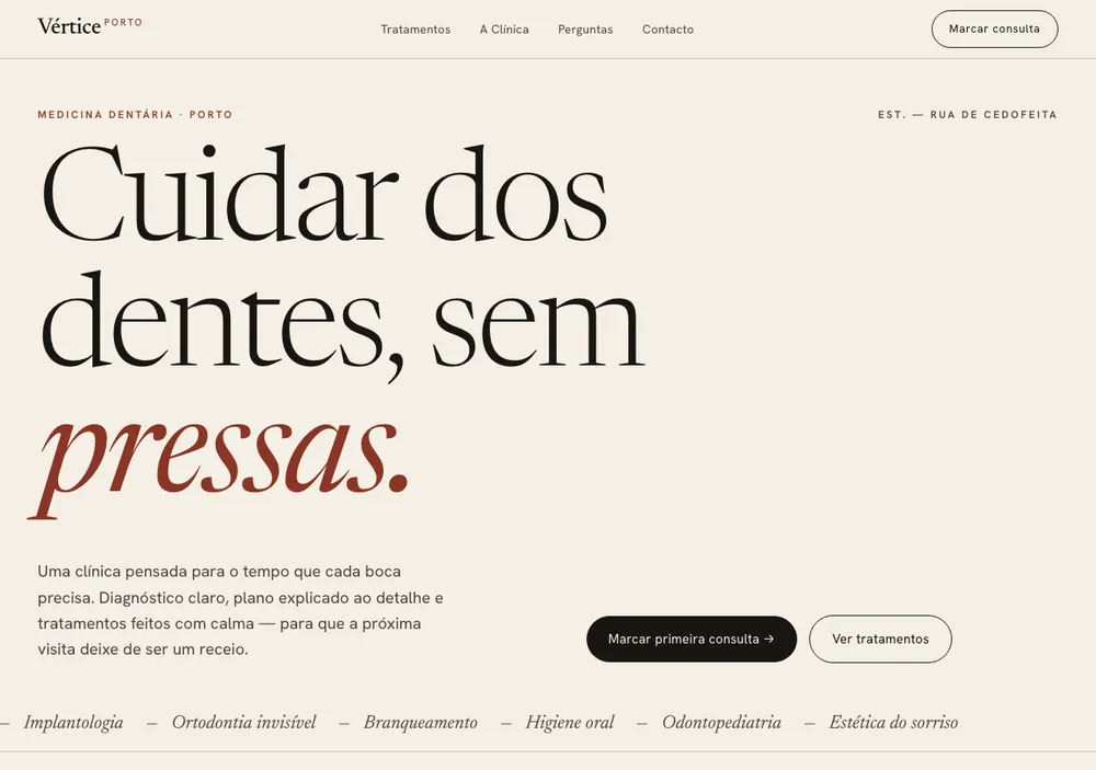 Demostración — Clínica dental — editorial